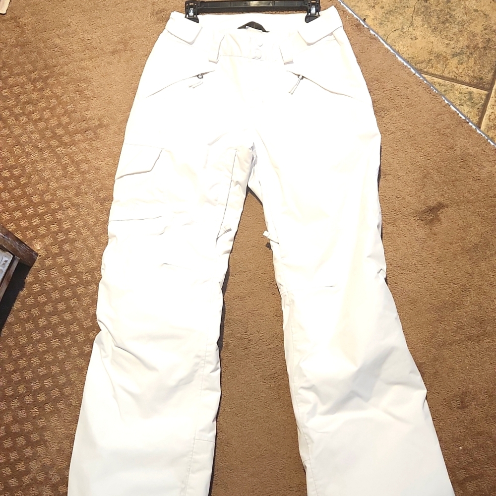 White North face snow pants